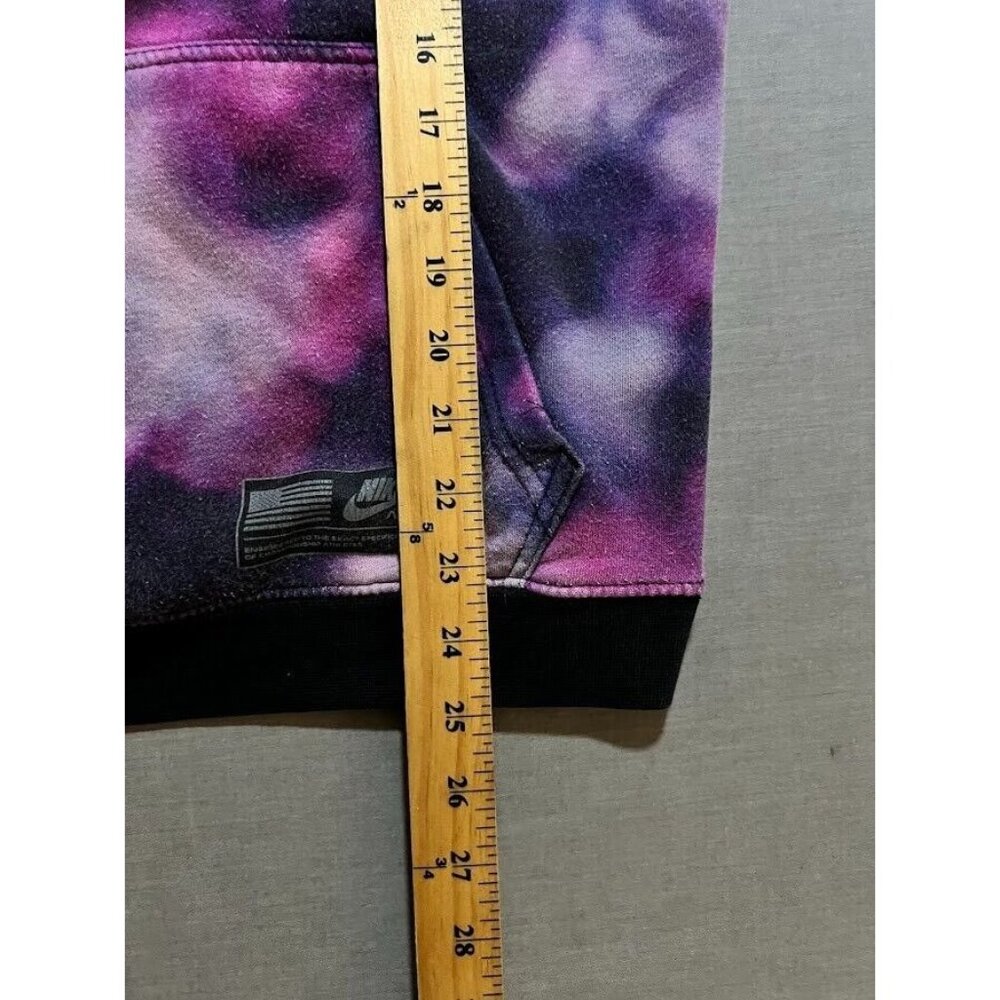 Nike Air Sweatshirt Adult Small Purple Tie‎ Dye Pullover Long Sleeves Hoodie. - Picture 10 of 10